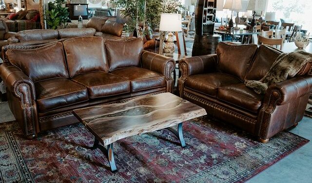 real leather furniture