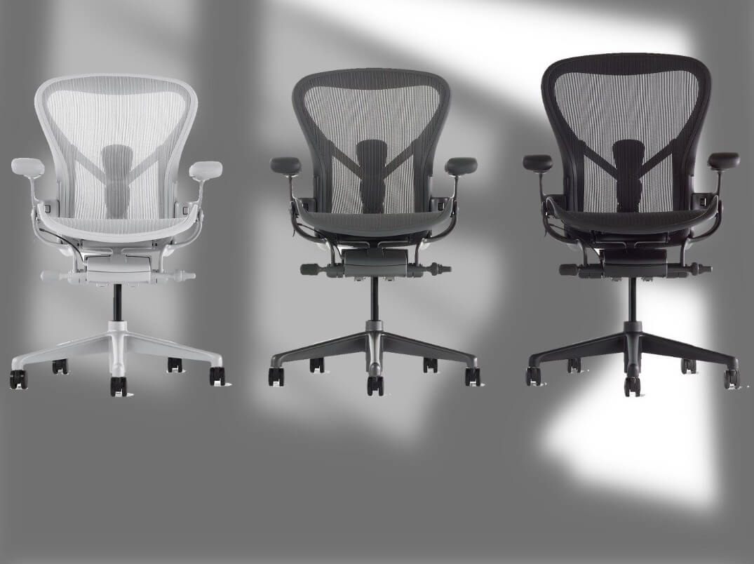 size aeron chair